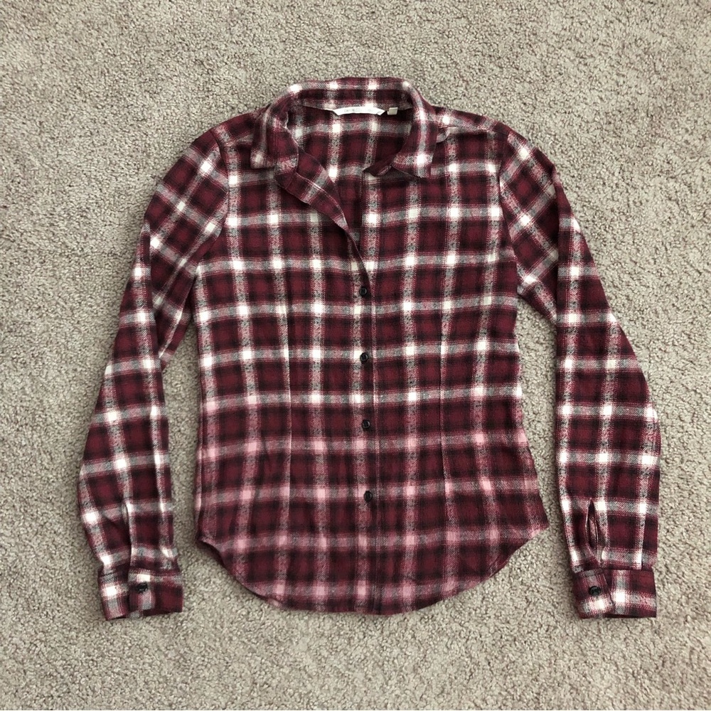 BB Dakota Collective Plaid Button Shirt Womens XS